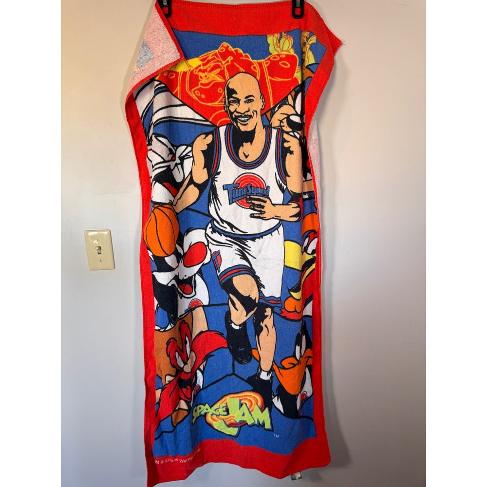 Space Jam Michael Jordan Tune Squad Beach Towel Vintage 1996